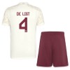 Officiële Voetbalshirt + Korte Broek FC Bayern München De Ligt 4 Champions League Derde 2023-24 - Kids